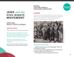 JEWS and the CIVIL RIGHTS MOVEMENT