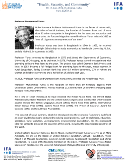 Health, Security, and Community - International Federation on Ageing