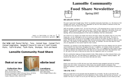 March newsletter.cwk - Lamoille Community Food Share