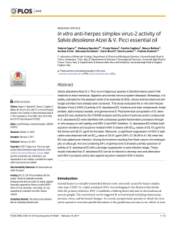 In vitro anti-herpes simplex virus-2 activity of Salvia desoleana Atzei
