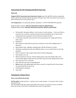 Instructions for DIY Painting with HVLP Paint Gun