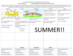 monday tuesday wednesday thursday friday *weekly* *salad bar