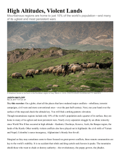 High Altitudes, Violent Lands