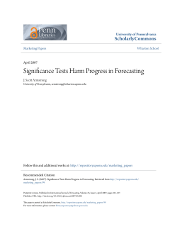 Significance Tests Harm Progress in Forecasting