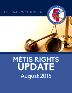 m&eacute;tis rights - M&eacute;tis Nation of Alberta