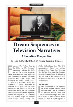 Dream Sequences in Television Narrative