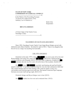 STATE OF NEW YORK COMMISSION ON JUDICIAL CONDUCT In