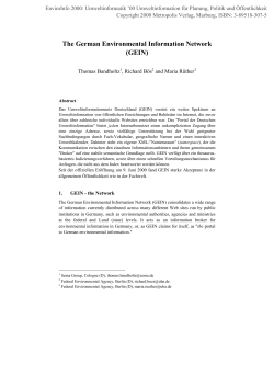 GEIN - EnviroInfo
