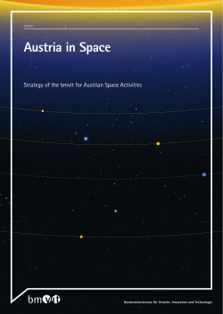 Austria in Space - Strategy of the bmvit for Austrian Space Activities