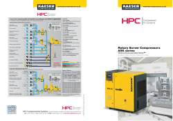 Rotary Screw Compressors ASK series