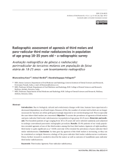 Radiographic assessment of agenesis of third molars and