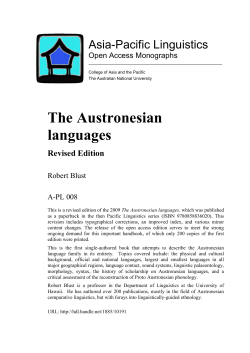 The Austronesian languages