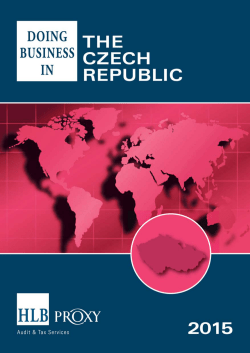 Doing Business In Czech Republic