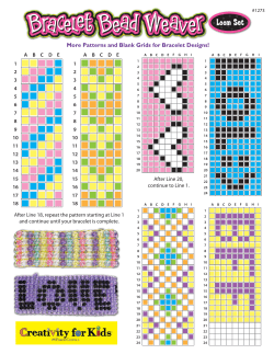 1263 Bracelet Bead Weaver Sample Patterns and - Faber