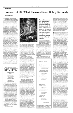 to read &ldquo;Summer of 68: What I Learned from Bobby Kennedy&rdquo;