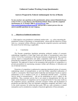 Russia - International Competition Network