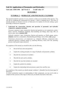 hydraulic and pneumatic cylinders