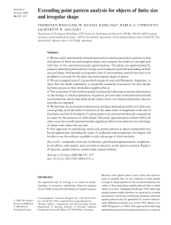 Extending point pattern analysis for objects of finite size and