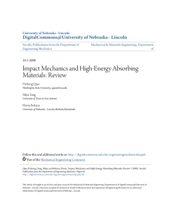 Impact Mechanics and High-Energy Absorbing Materials: Review