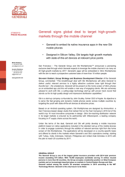 Generali signs global deal to target high