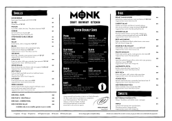 Seven Deadly Sins - The Monk Brewery + Kitchen