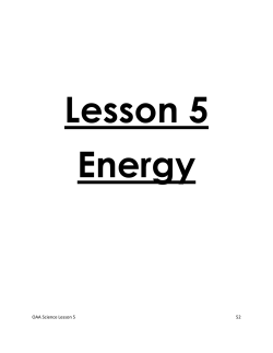 Energy - Westerville City Schools