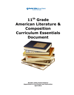 L20 11th Grade American Literature and Composition