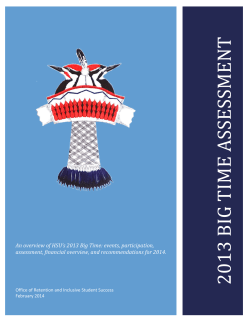 2013 Big Time Assessment - Humboldt State University