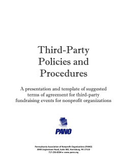 Third-Party Policies and Procedures