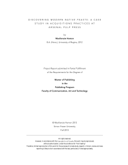 Full text - SFU`s Summit