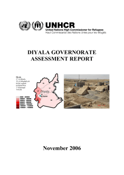 DIYALA GOVERNORATE ASSESSMENT REPORT