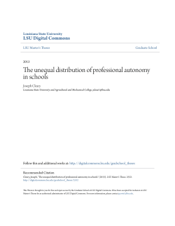 The unequal distribution of professional autonomy in schools