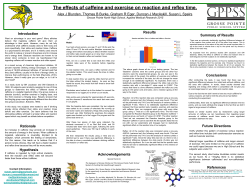 The effects of caffeine and exercise on reaction and reflex time.