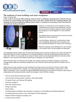 BEN Magazine Article_The Symbiosis of Smart Buildings and Smart