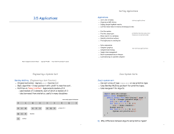 Sorting applications