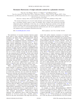 Resonance fluorescence of single molecules assisted by a