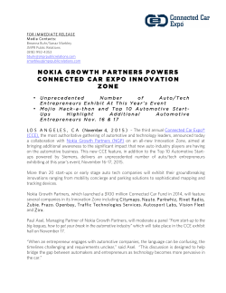 nokia growth partners powers connected car expo innovation zone