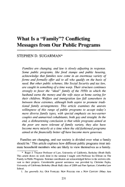 "Family"? - Berkeley Law - University of California, Berkeley