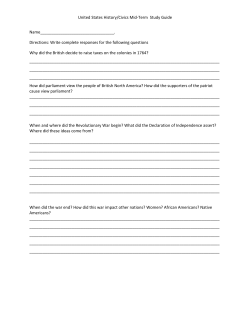 United States History/Civics Mid