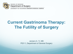 Medical Management for Gastrinoma