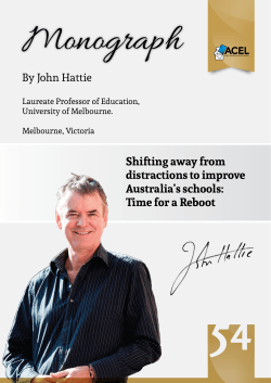 Shifting away from distractions to improve Australia`s schools: Time