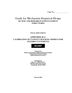 Guide for Mechanistic-Empirical Design