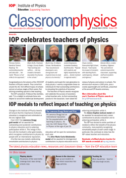 Classroomphysics - Institute of Physics