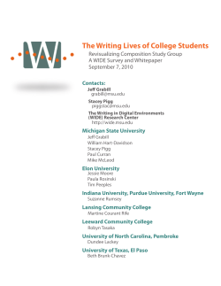 The Writing Lives of College Students - Matrix