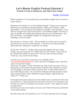 Let`s Master English Podcast Episode 3