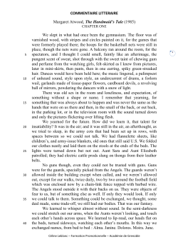 COMMENTAIRE LITTERAIRE