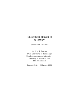 Theoretical Manual of SEAWAY
