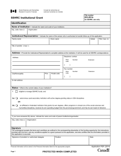 Application form and instructions - sshrc-crsh