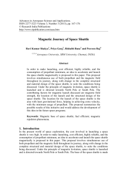 Magnetic Journey of Space Shuttle