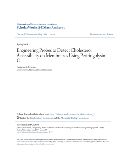 Engineering Probes to Detect Cholesterol Accessibility on